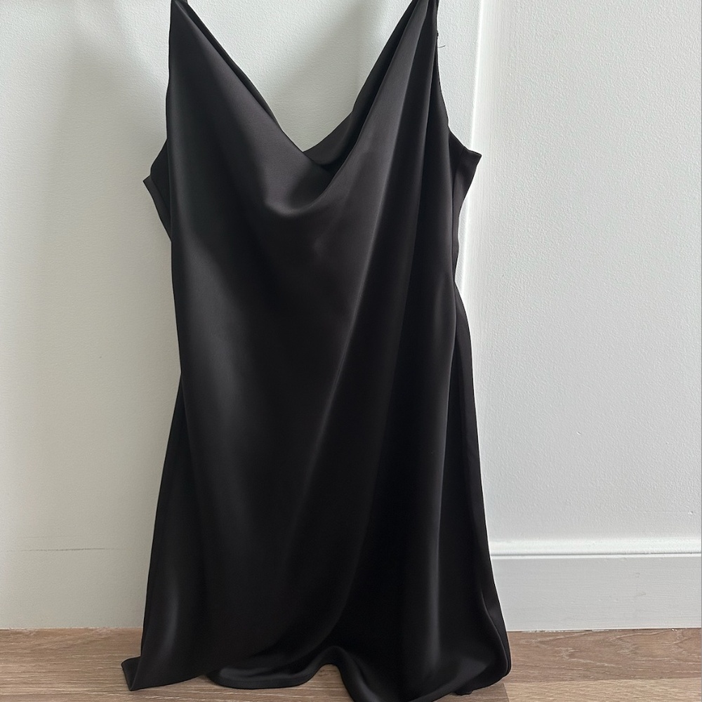 Black Mini Silk Dress